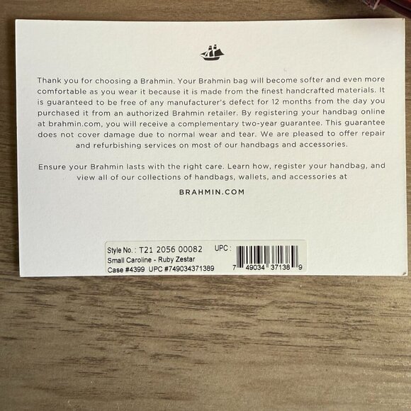 Brahmin Red Caroline Snake Print Small Satchel Melbourne Collection - Picture 13 of 13